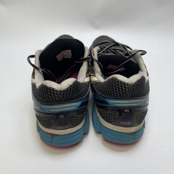 Women’s Asics Gel GT-2000 T2K7N Black White Blue Running Walking Shoes Size 9.5 - Picture 2 of 12